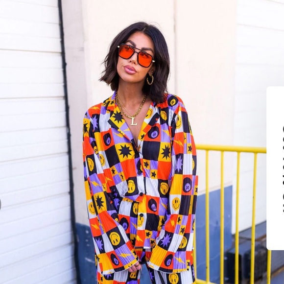 Dressed in LALA Pants - NWT Dressed in LALA | Long Sleeve Plisse Set in Not Made to Be Subtle